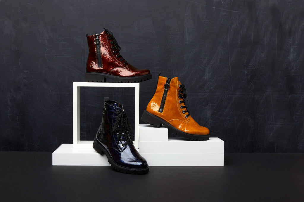 2021 Fall/Winter Shoe Trends: Combat Boots, Lug Soles, Patent Leather