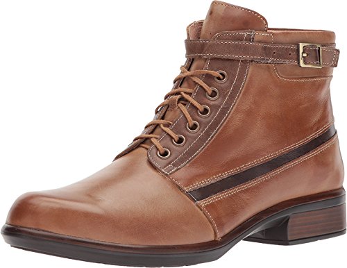 Naot Kona Ankle Bootie (26043) Womens Shoes Vintage Camel Lthr/Saddle Brown/Seal Brown Suede