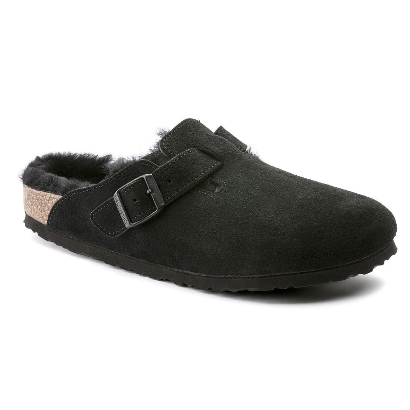 BIRKENSTOCK Boston Suede Shearling Lined Clog Simons Shoes