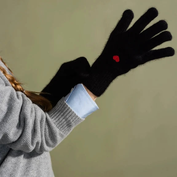 Hansel from Basel Cashmere Heart Gloves