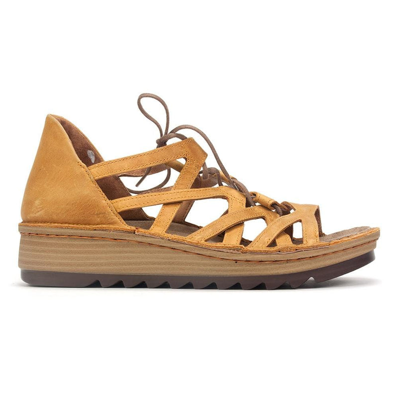 Naot Women's Yarrow Leather Wedge Gladiator Sandal Simons Shoes