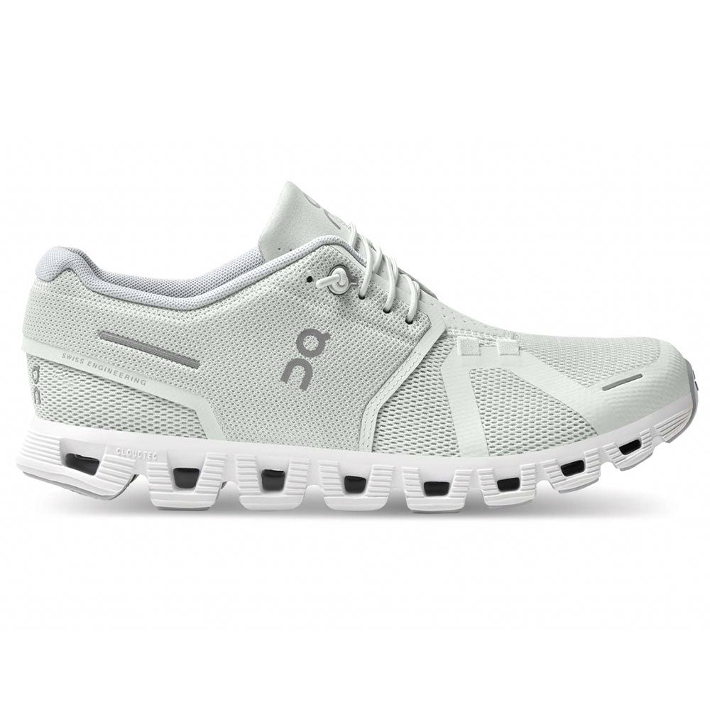 ON Running Cloud 5 Women's Sneaker - Ice/White Womens Shoes Ice/White