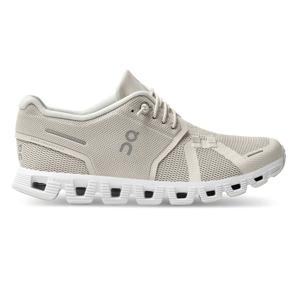 ON Running Cloud 5 Women's Sneaker - Pearl/White Womens Shoes Pearl/White