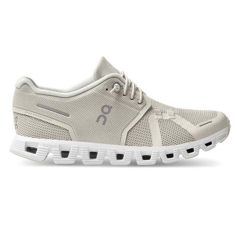 ON Running Cloud 5 Women's Sneaker - Pearl/White Womens Shoes 