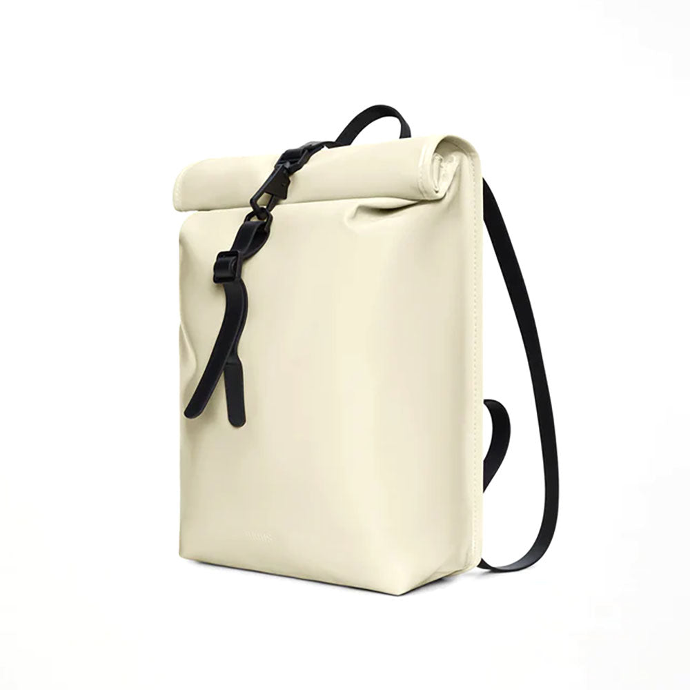 rains white backpack Sibu Rolltop Rucksack Mini W2 'Dune' durability and a smooth feel. Rains Copenhagen Waterproof Rucksack Field