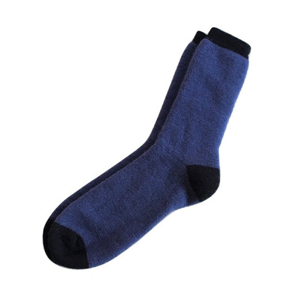 Tey Art Classic Solid Socks Mens Hosiery Blue