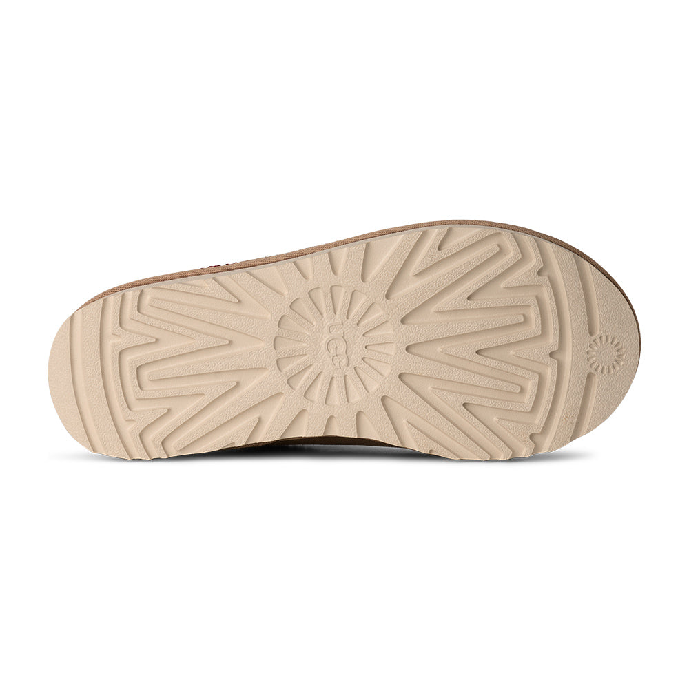 UGG Tasman II Sandy Dark Cherry Slipper | Below View | Simons Shoes