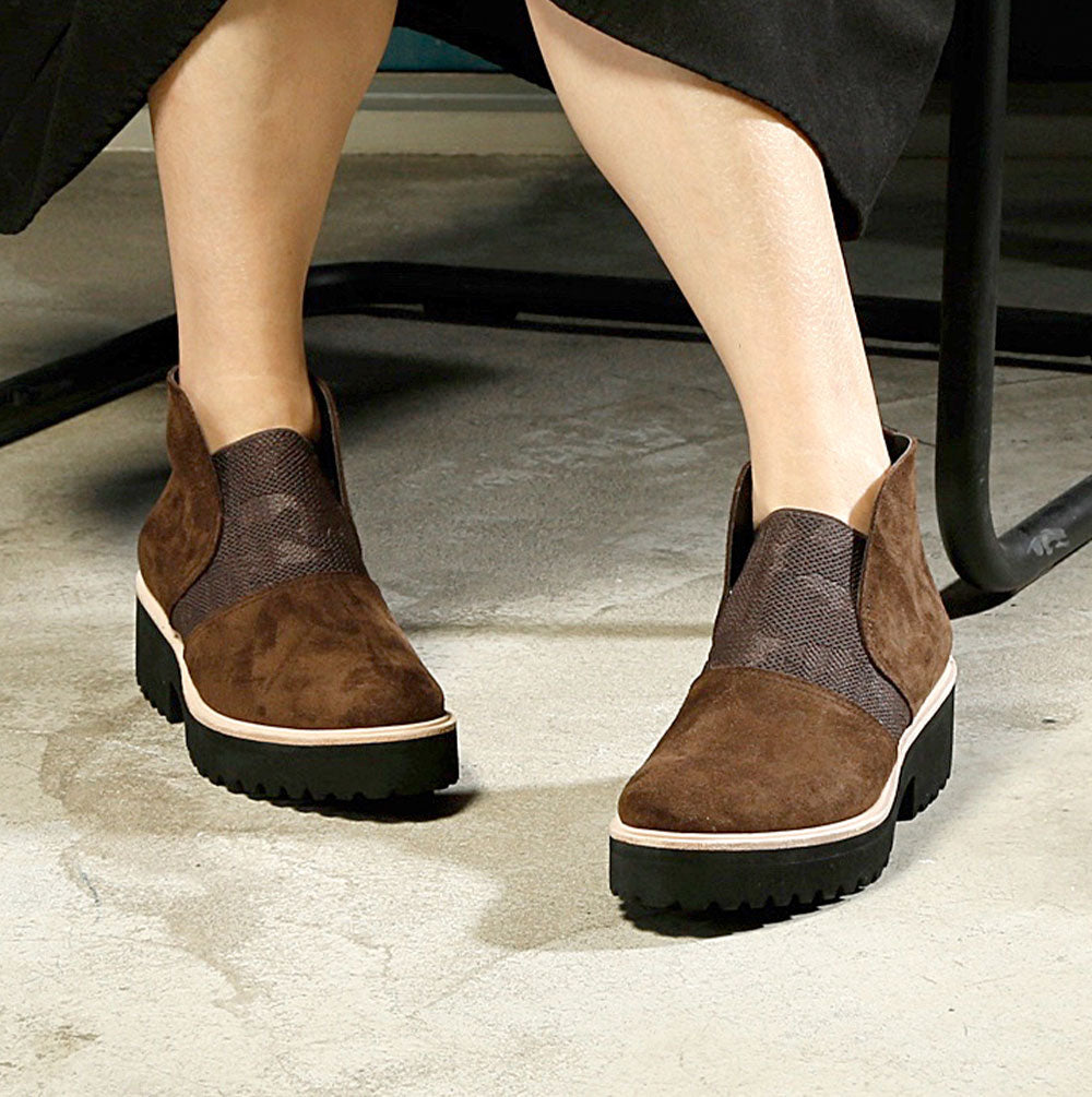 All Black Nu Banded Bootie Womens Shoes