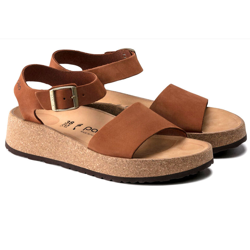 Birkenstock Glenda N Womens Shoes Nubuck Pecan