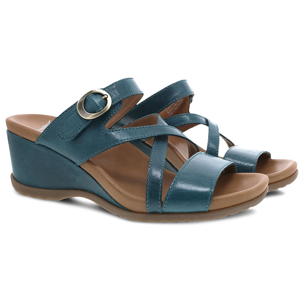 Dansko Ana Open Back Wedge Sandal Womens Shoes