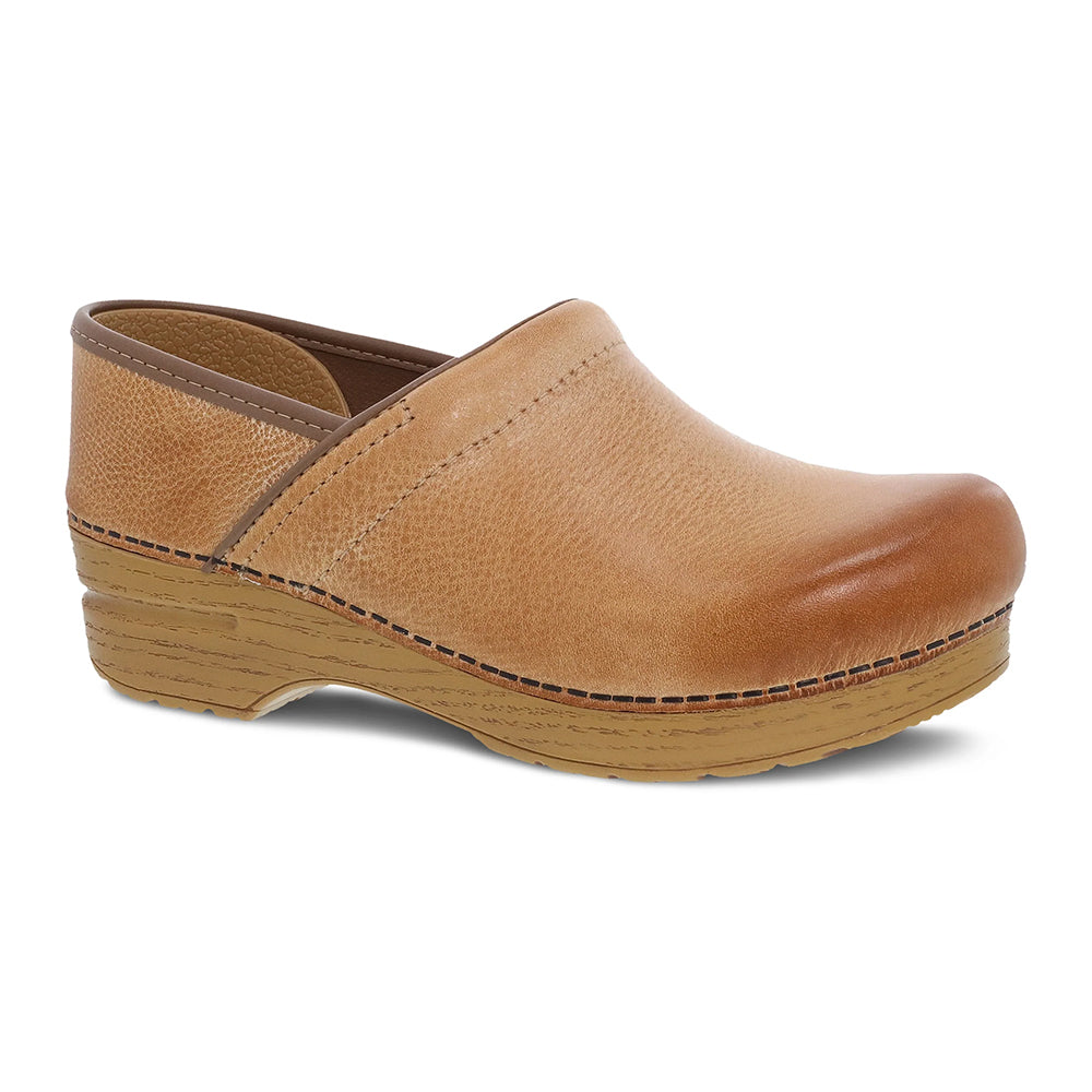 women dansko dress shoes Stacy The Walking Company Roomy reinforced toe box that allows toes to move comfortably Dansko Wide Pro - Honey