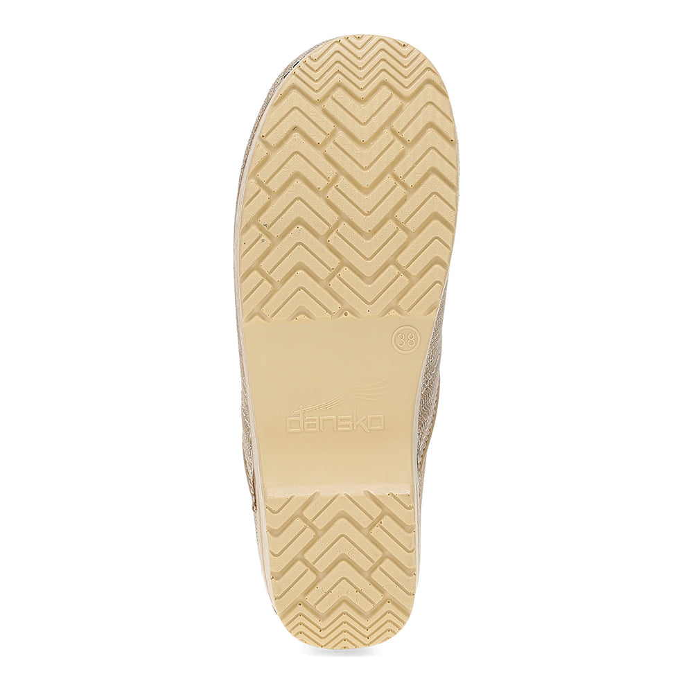 Dansko Professional Clog Gold Texture Womens Shoes