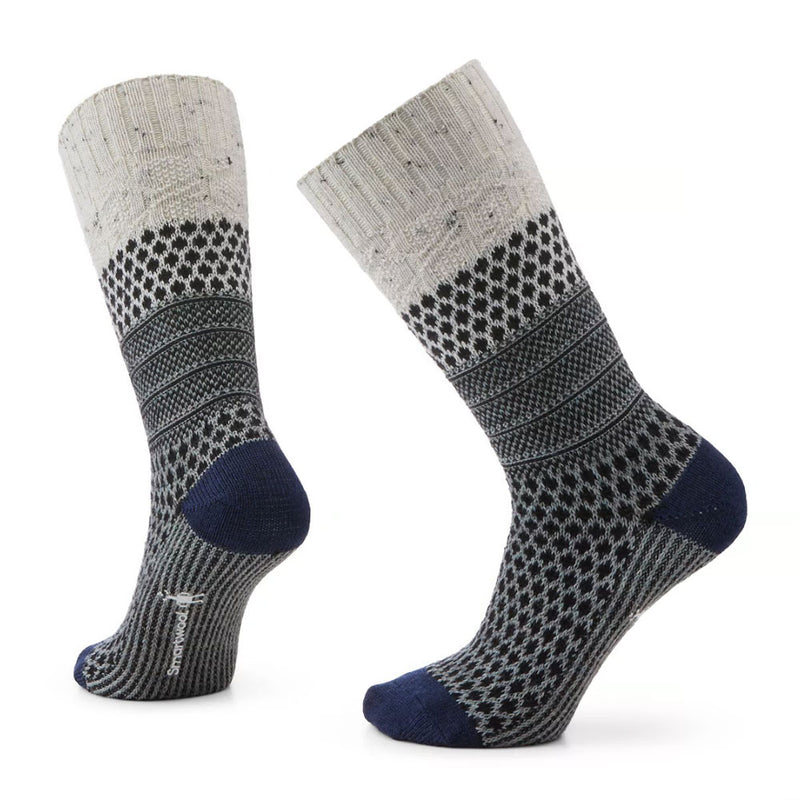Smartwool Everyday Popcorn Cable Full Cushion Crew Socks (SW001843) Womens Hosiery SWH46 Natural Donegal