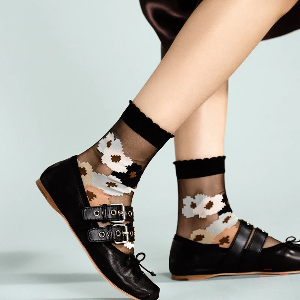 Hansel From Basel Margot Sheer Crew Womens Hosiery