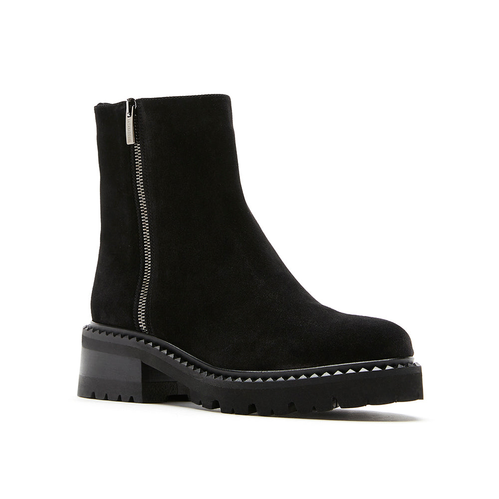 La Canadienne Waterproof Suede Crew Ankle Boot | Simons Shoes display picture 1