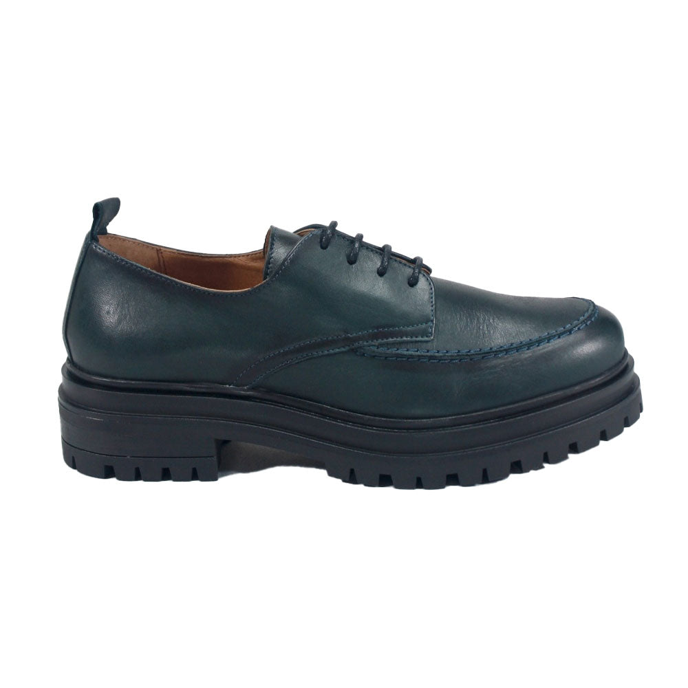 Miz Mooz Ludo '90s Style Leather Lace-up Heeled Loafers