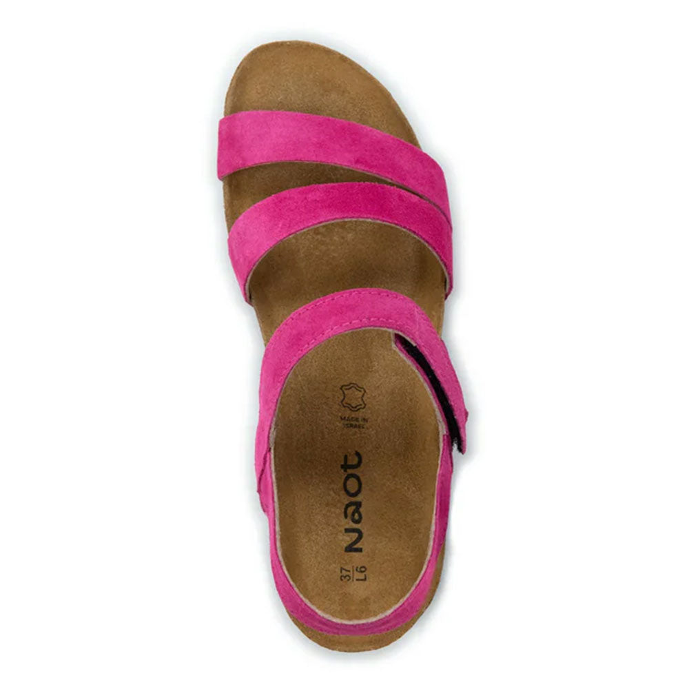 Naot Kayla Fuchsia Suede Sandal (7806-CAQ) Womens Shoes