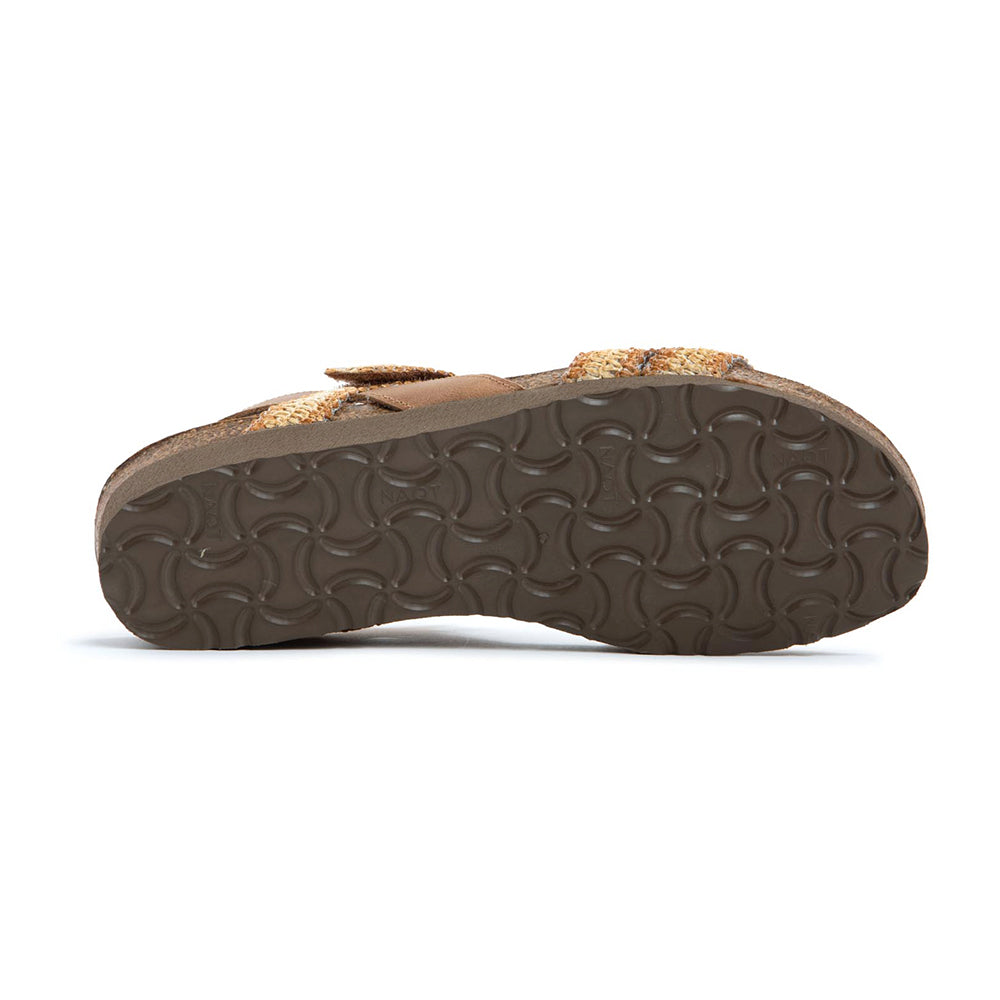 Naot Kayla Latte Brown-Raffia (7806-NMO) Womens Shoes