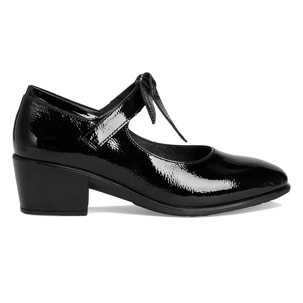 BLACK CRINKLE PATENT