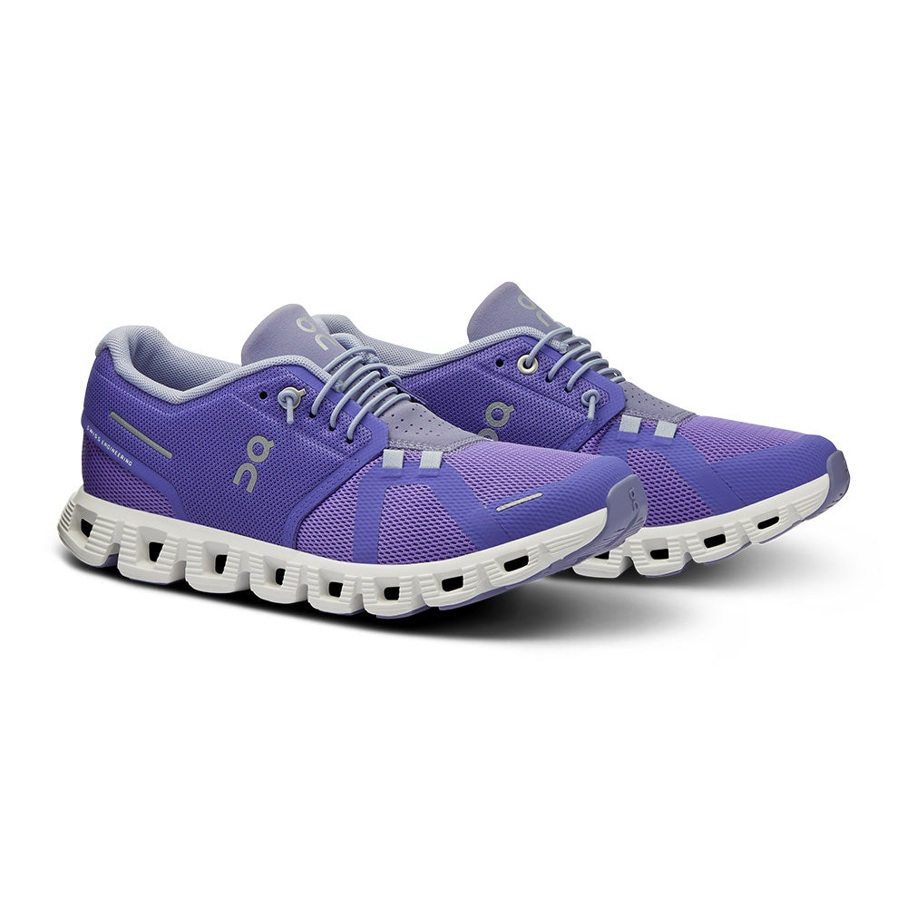 ON Running Cloud 5 Women's Sneaker - Blueberry/Feather Womens Shoes Blueberry/Feather