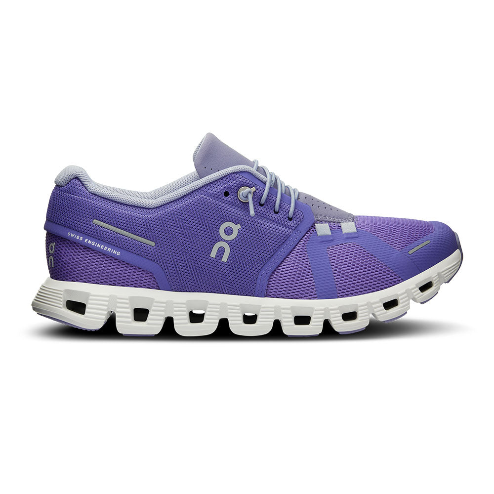 ON Running Cloud 5 Women's Sneaker - Blueberry/Feather Womens Shoes Blueberry/Feather