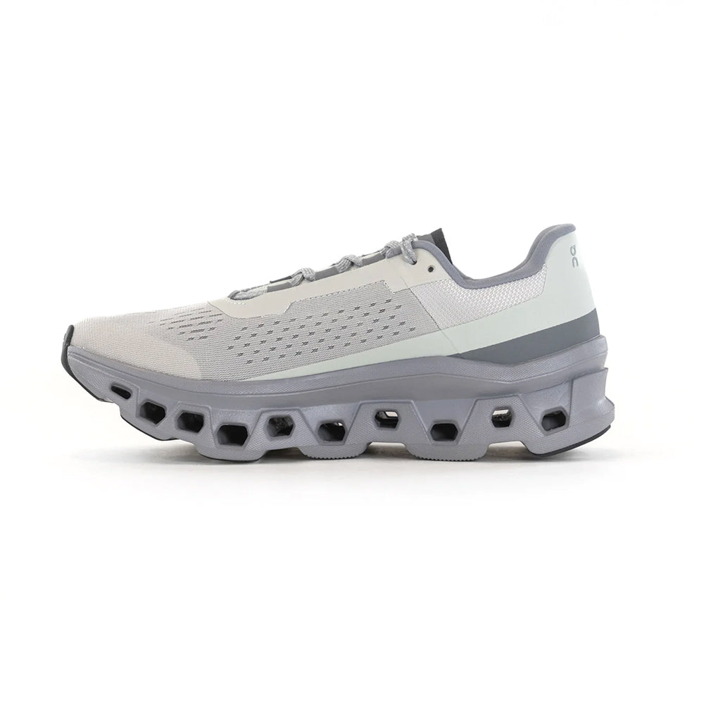 ON Running Cloudmonster Mens - Ice / Alloy Mens Shoes
