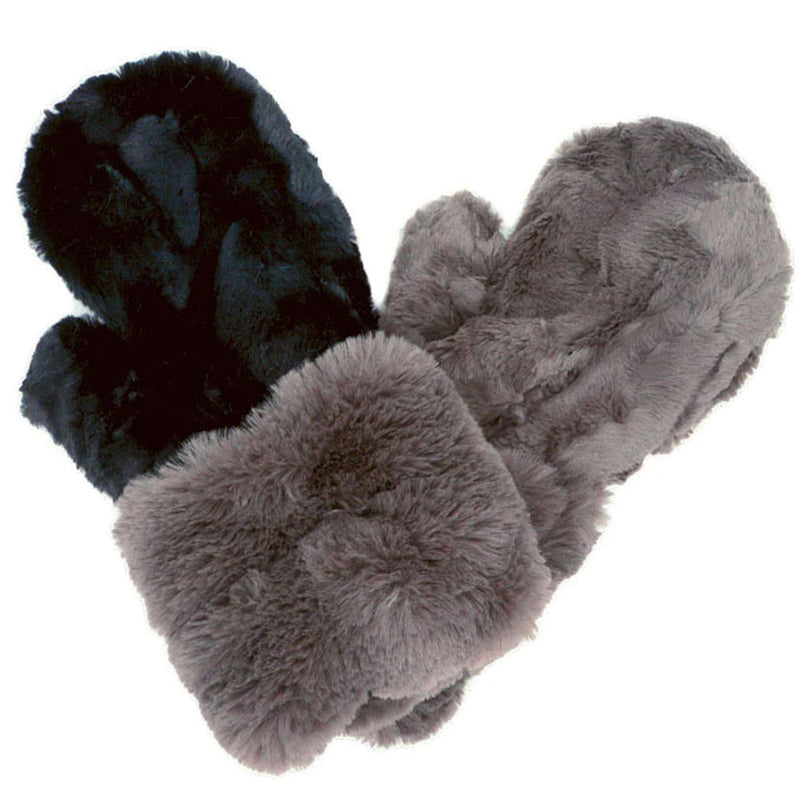 Pandemonium Royal Opulence Faux Fur Cuff (F964) Accessories mink gray