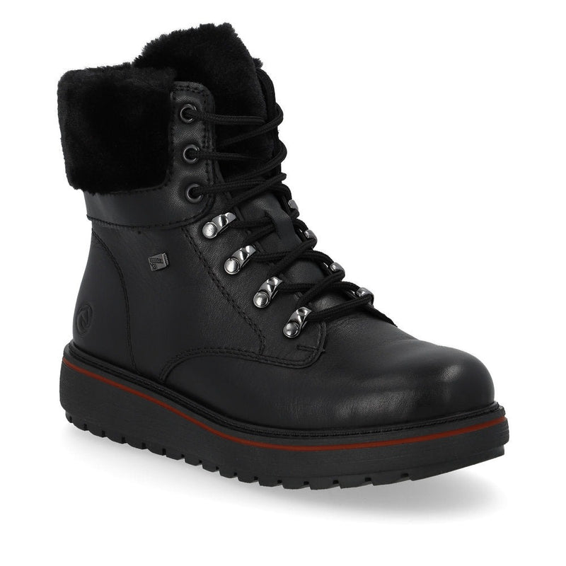 Remonte D0U70 Flip Grip Boot Womens Shoes 01 Black