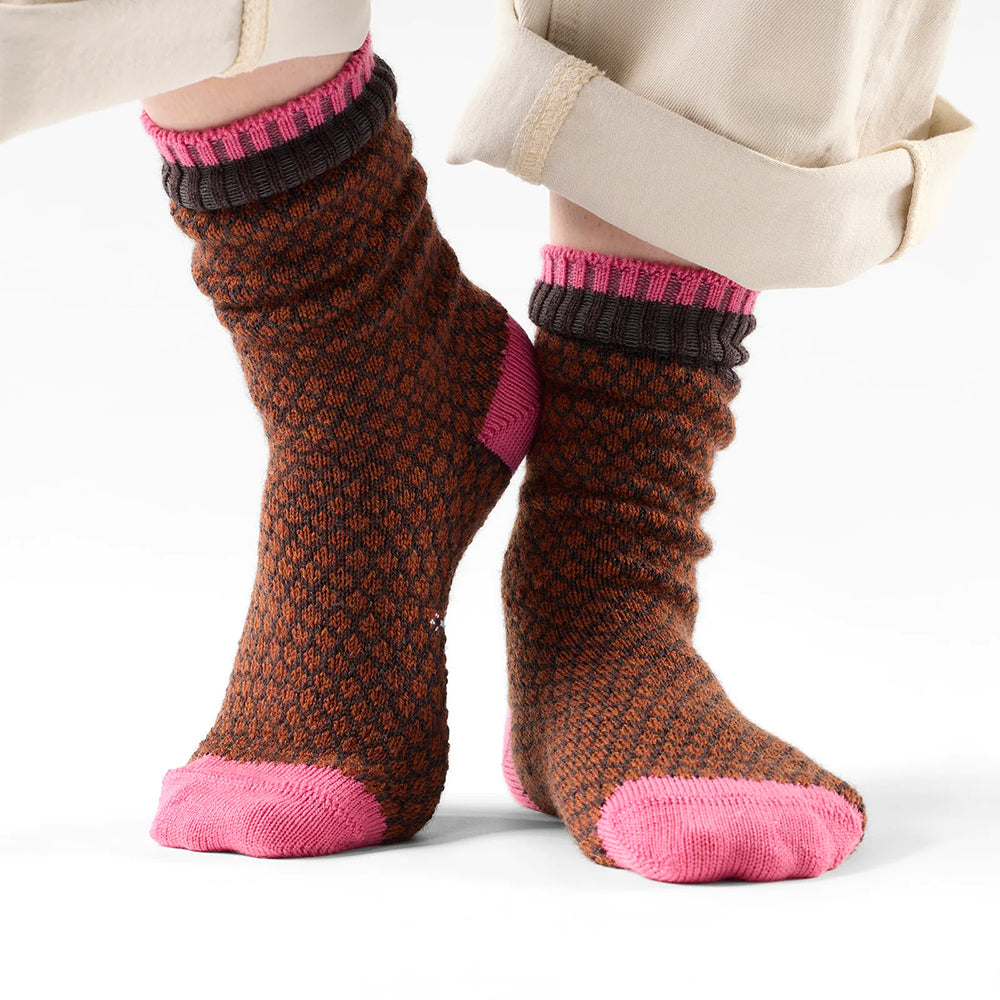 Smartwool Women's Everyday Cozy Popcorn Polka Dot Crew Socks Womens Hosiery