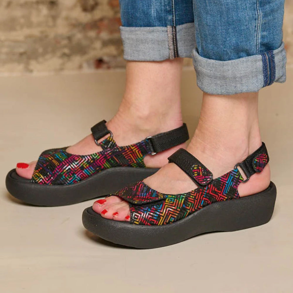 Wolky Jewel - Black Multi (48-970) Womens Shoes