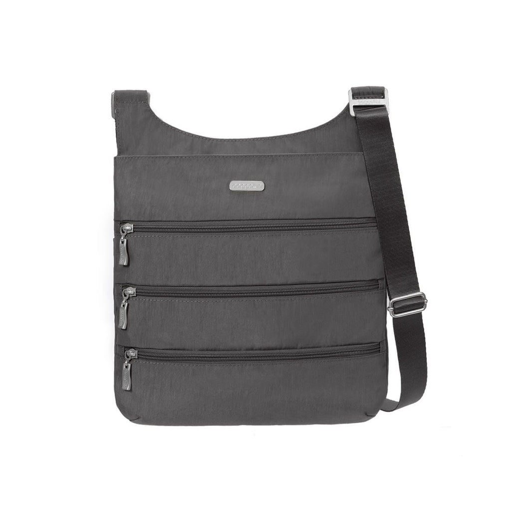 Baggallini Big Zipper Bag (LZP474) Handbags Black/Khaki