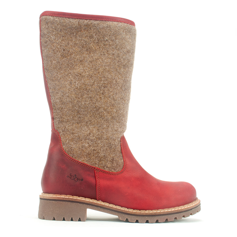 Bos & Co Hanah Boot Womens Shoes Red