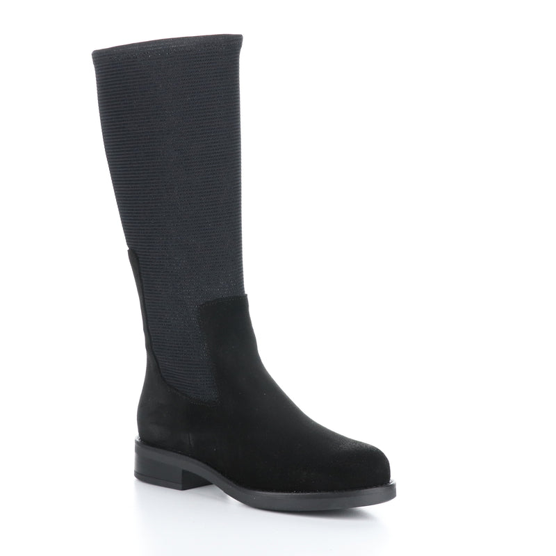 Bos & Co Noise Boot Womens Shoes Black Suede