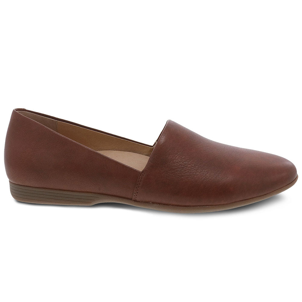 Dansko Larisa Pointed Toe Flat Womens Shoes Saddle Milled