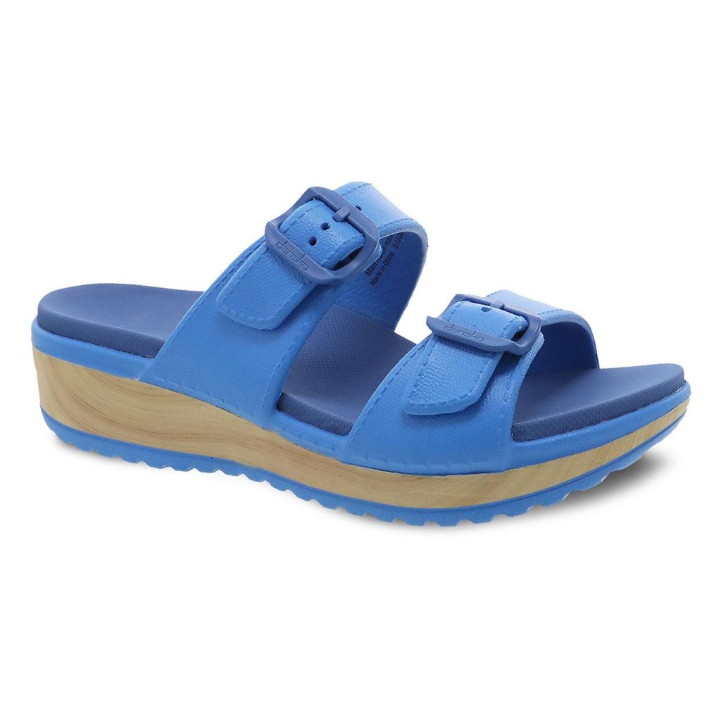 Dansko Kandi Buckle Sandal Womens Shoes Blue