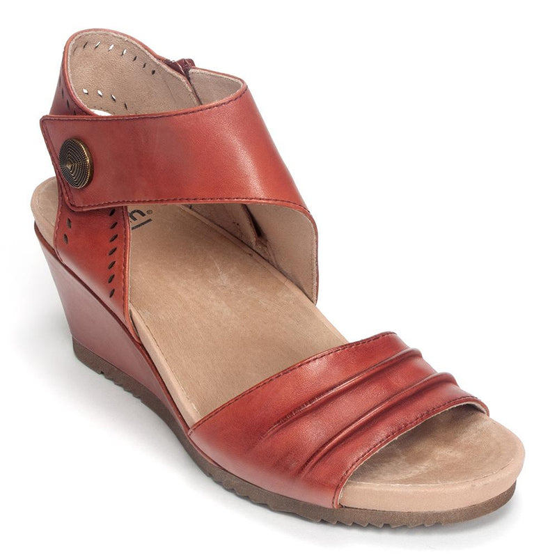 Earth Barbados Covered Wedge Womens Shoes 229 Terra Cotta