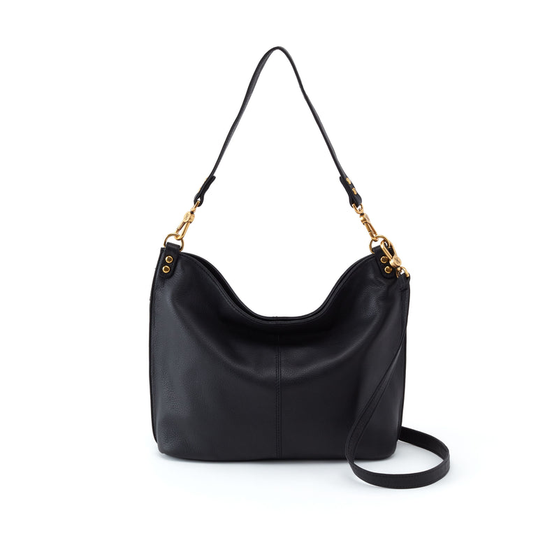 Hobo Pier Convertible Shoulder Bag (SO-82303) Handbags Black