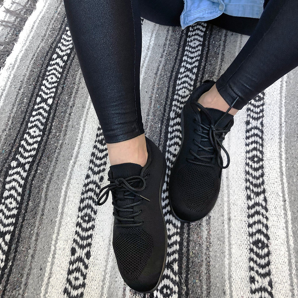 Naot Kuko Sneaker (11190) Womens Shoes Black Knit