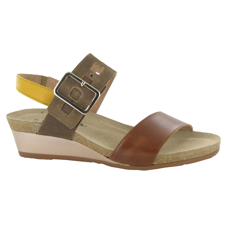 Naot Dynasty Sandal (5052) Womens Shoes Maple/Antique/Marigold