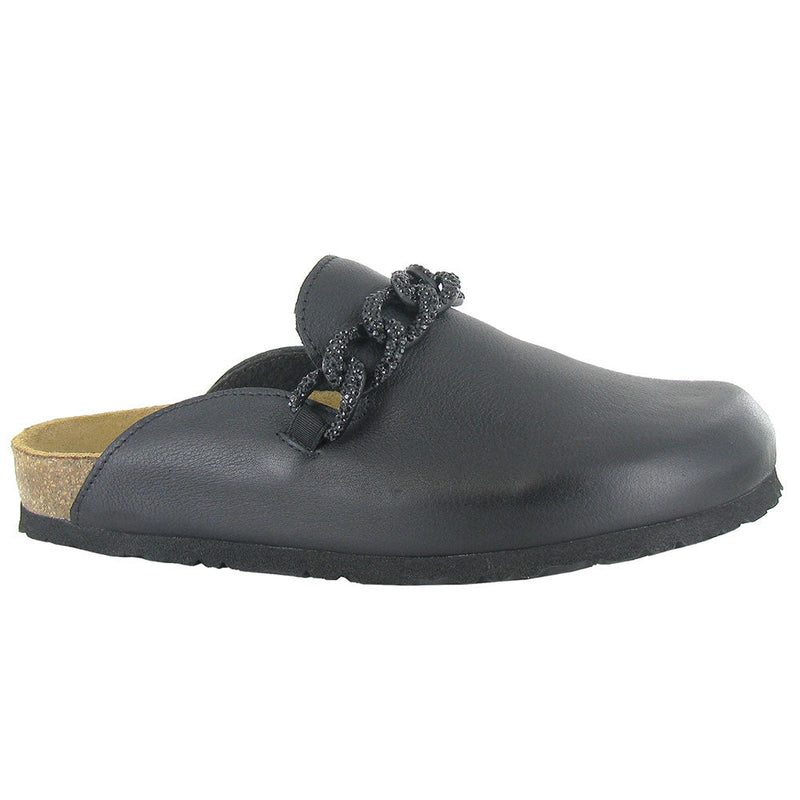 Naot Memphis Big Buckled Clog (8253) Womens Shoes Soft Black Leather