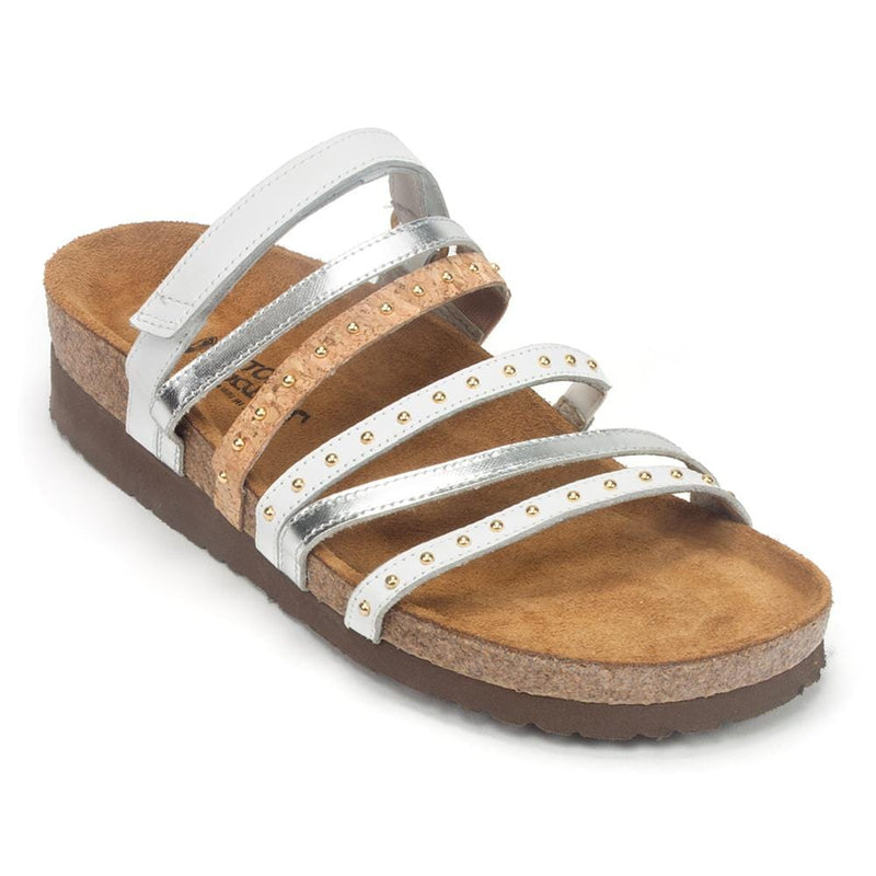 Naot Prescott Sandal Womens Shoes YC3 Gold/Silver/Silver Lthr