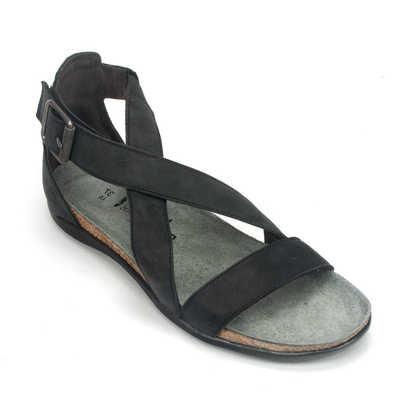 Naot Rianna Sandal (7412) Womens Shoes Oily Coal Nubuck