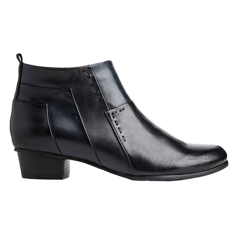 Regarde LeCiel Stefany 127 Patchwork Ankle Bootie Womens Shoes Black Navy Multi