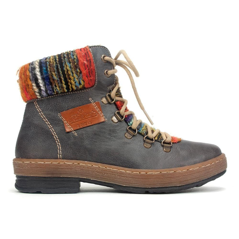 Felicitas Suede Yarn Laced Combat Boot | Simons
