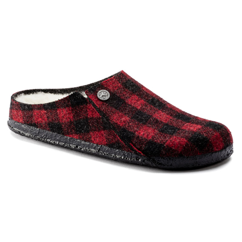 Birkenstock Men's Zermatt Slipper Womens Shoes Red Plaid
