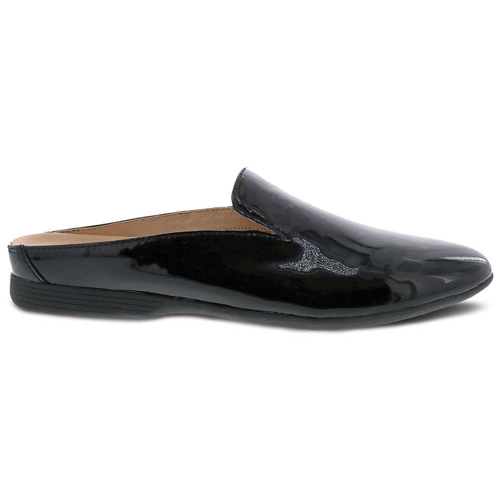 Dansko Lexie Leather Mule Womens Shoes Black Patent
