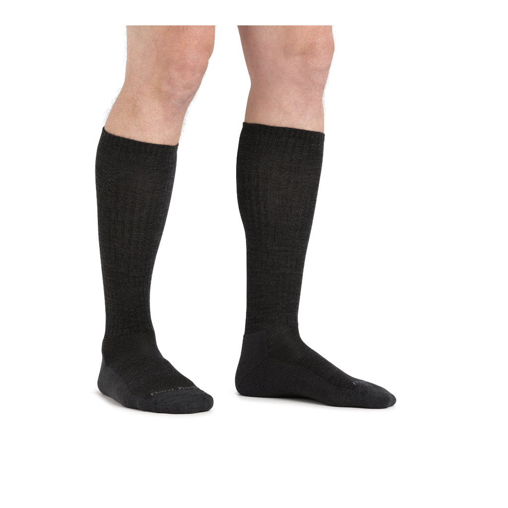 Darn Tough Men's The Standard Mid-Calf Lightweight Sock (1480) Mens Hosiery Black