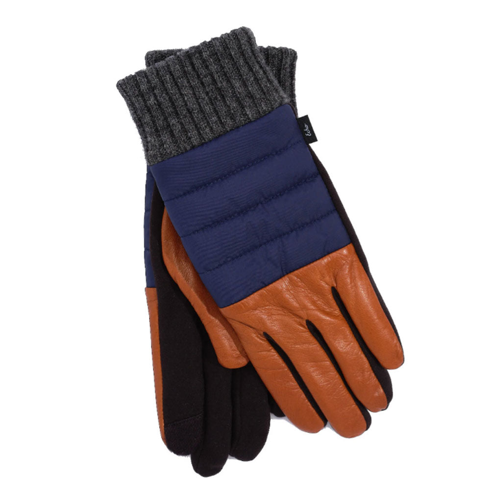 Echo Design Quilted Puffer Gloves Women's Clothing navy