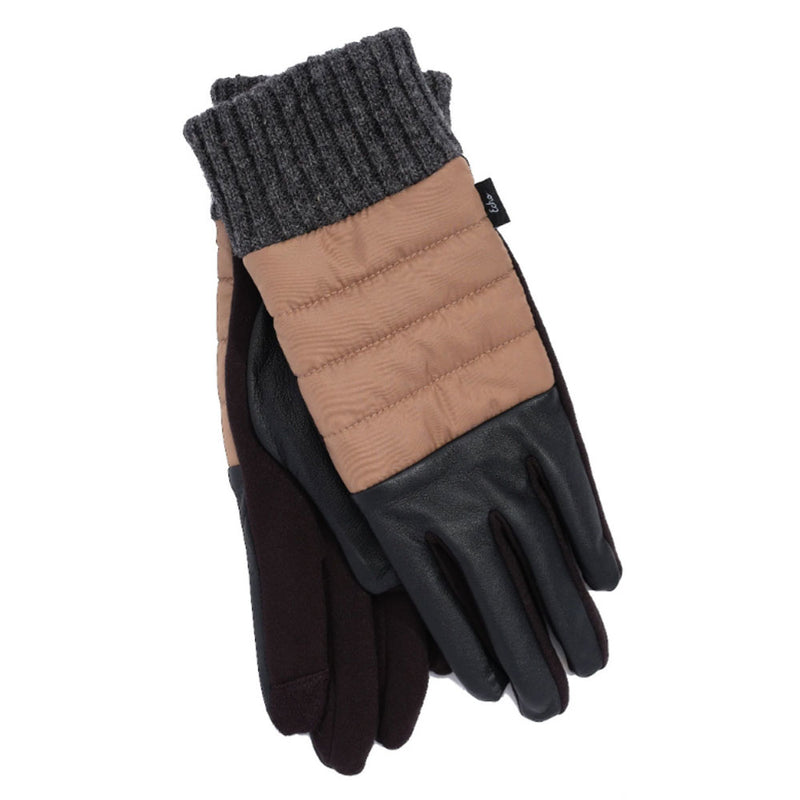 Echo Design Quilted Puffer Gloves Women's Clothing taupe