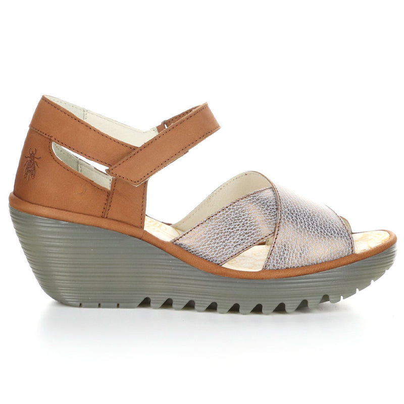 Fly London Yent Wedge Sandal Womens Shoes 